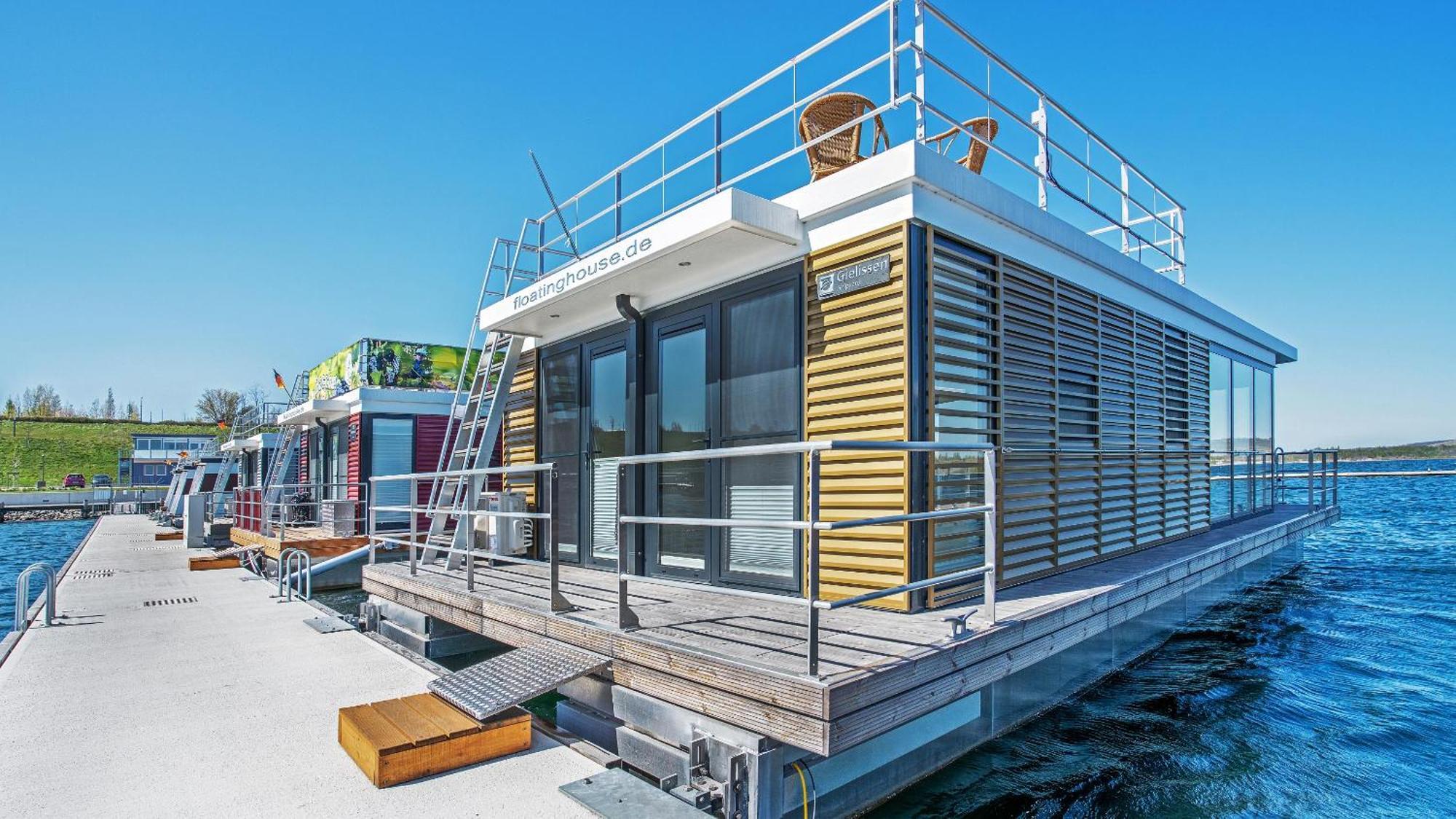 Hausboot Geiseltalsee - Floating House - Well Hausboote - Family & Friends Braunsbedra Exterior foto